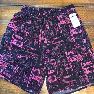 Pink and black shorts NWT